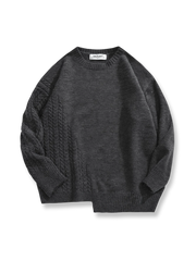 不規則編み ニット セーター