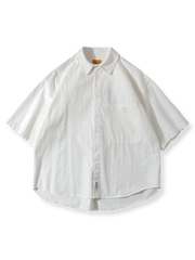 4色展開 隠しポケット付き半袖シャツ