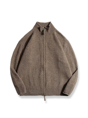 ジッパー付きニット