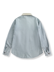 ウォッシュ加工デニムシャツ