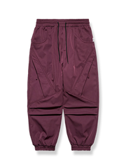 裏起毛 裾絞りスノーカモパンツ