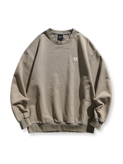 無地4色 コットンクルーネックスウェット