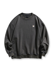 無地4色 コットンクルーネックスウェット