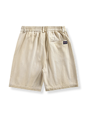 竹節柄 砂洗いショートパンツ