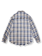 裾処理 ウォッシュドY2K チェック柄シャツ