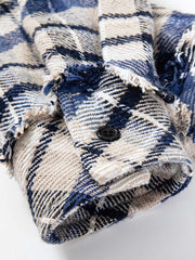 裾処理 ウォッシュドY2K チェック柄シャツ