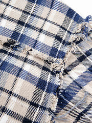 裾処理 ウォッシュドY2K チェック柄シャツ