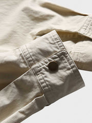 裾処理 カラーブロックポケットシャツ