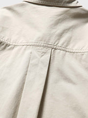 裾処理 カラーブロックポケットシャツ