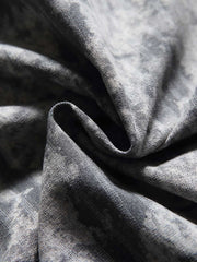 タイダイチェック柄 フリンジ裾シャツ