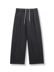 ゴムウエスト ワイド カジュアルパンツ