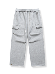 リベット 裏起毛スラックスパンツ