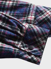 チェック柄フード付きジャケット