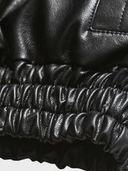 厚めPUレザージャケット