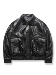 厚めPUレザージャケット