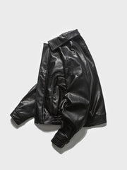 厚めPUレザージャケット