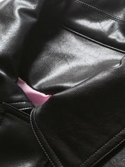 厚めPUレザージャケット