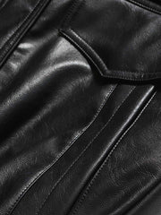 厚めPUレザージャケット