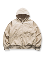 ゴム裾 フーデッドパーカー