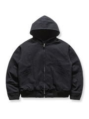 ゴム裾 フーデッドパーカー