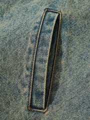 レオパード柄 カラー デニムジャケット