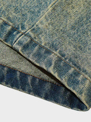 レオパード柄 カラー デニムジャケット