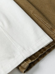 レトロ風七分丈ストレートパンツ