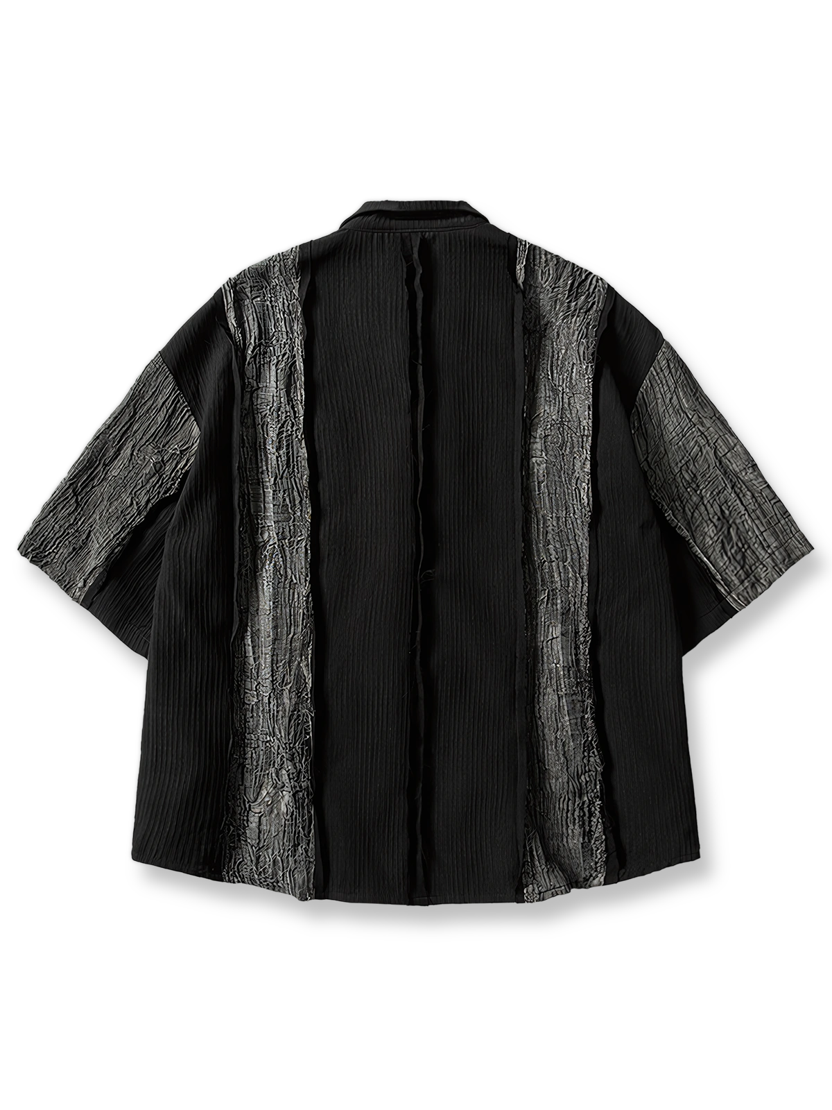 製品画像: パンクロージャーレトロ配色ワイドシャツの反面図