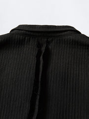 パンクロージャーレトロ配色ワイドシャツ