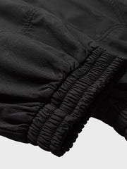 裾絞り ウェビングベルト付きスラックス