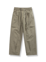 立体ポケットストレートカジュアルパンツ