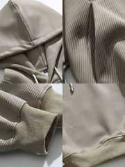 リブ織りテクスチャースウェット