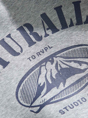 プリントフード付きスウェット