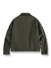 レザーカラー マルチポケットジャケット