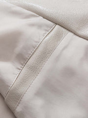 立体ポケット付き PUレザージャケット