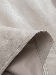 立体ポケット付き PUレザージャケット