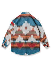 NAVAJO ジャガード織り ツイード 長袖シャツ