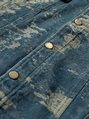 ビンテージ加工デニムジャケット