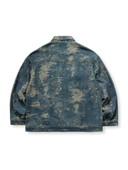 ビンテージ加工デニムジャケット