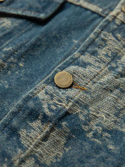 ビンテージ加工デニムジャケット