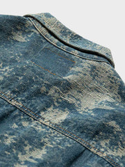 ビンテージ加工デニムジャケット