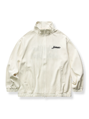 立襟フリース刺繍ジャケット