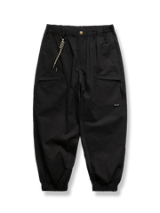 ヘリンボーン柄ジョガーカーゴパンツ