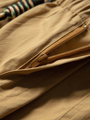 ヘリンボーン柄ジョガーカーゴパンツ