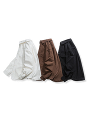 無地5色 コットンツイルシャツジャケット