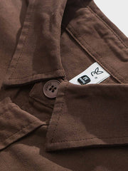 無地5色 コットンツイルシャツジャケット