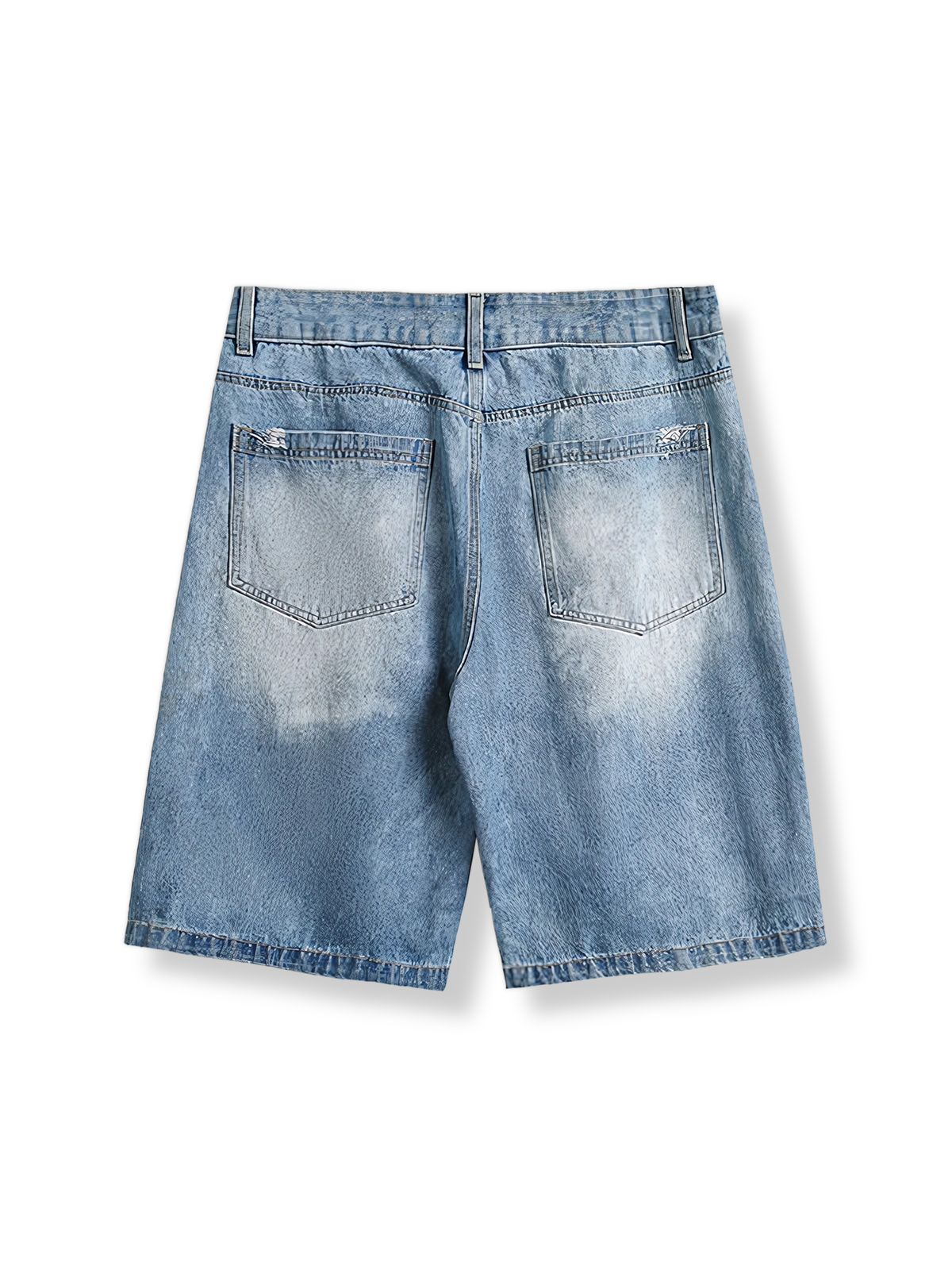 ヴィンテージルーズAラインデニムハーフパンツ