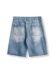 ヴィンテージルーズAラインデニムハーフパンツ