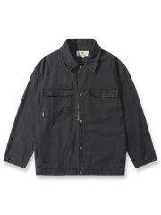 ステッチデザイン ドローコード付きジャケットの正面画像