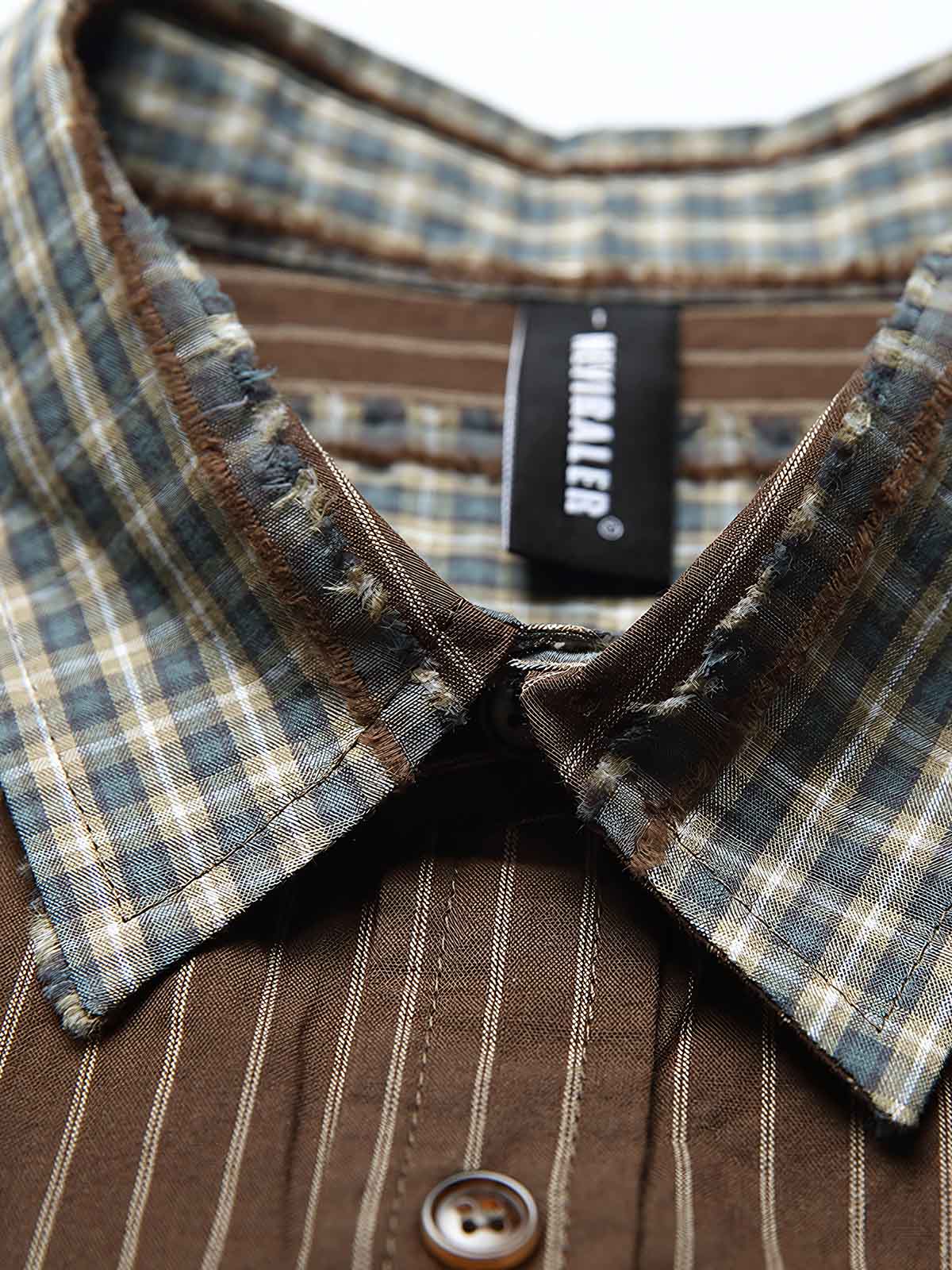 パッチワークとストライプデザインのディテール